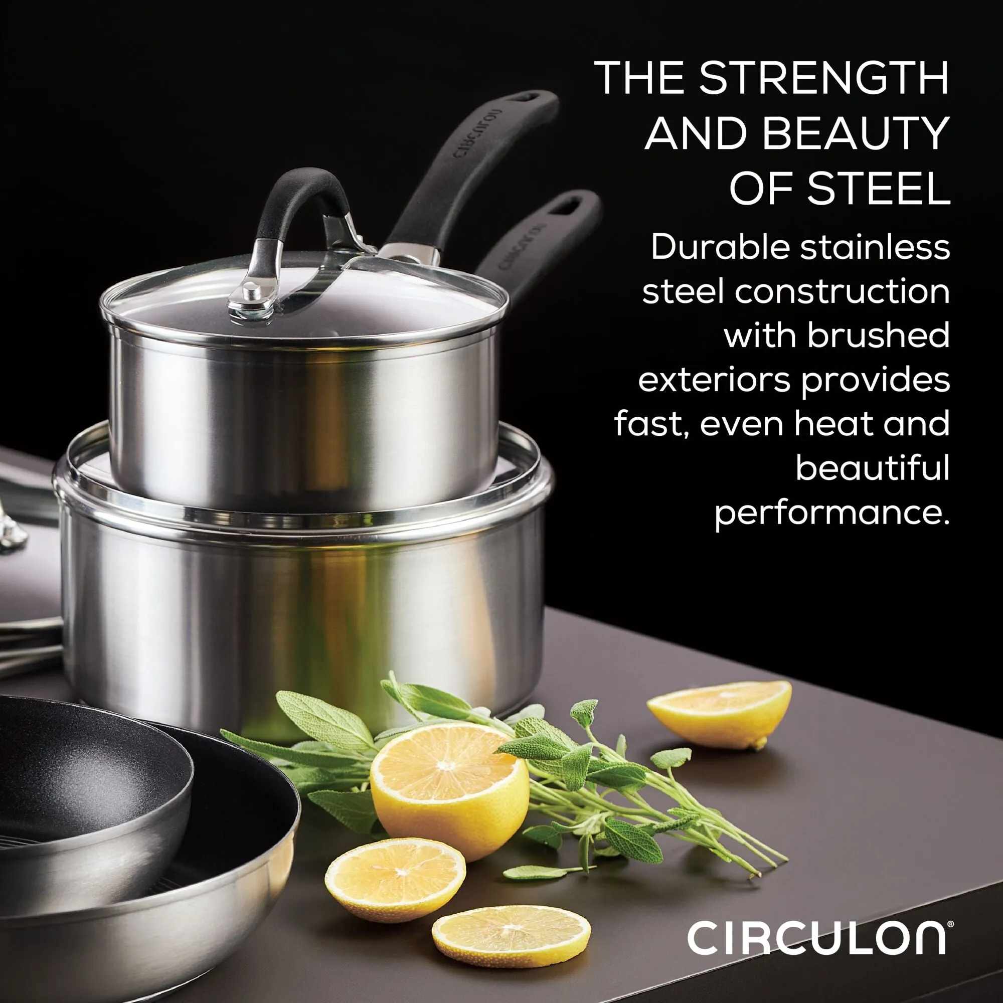 10-piece Hybrid Stainless Steel Cookware Set