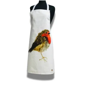 100% COTTON ROBIN REDBREAST APRON