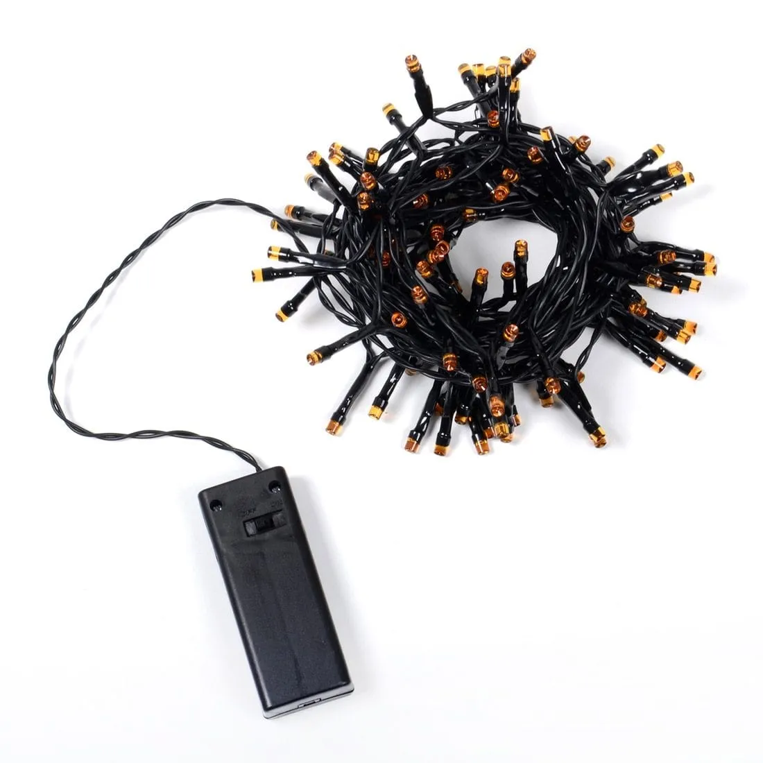 100 LED Orange String Fairy Lights Halloween Decoration