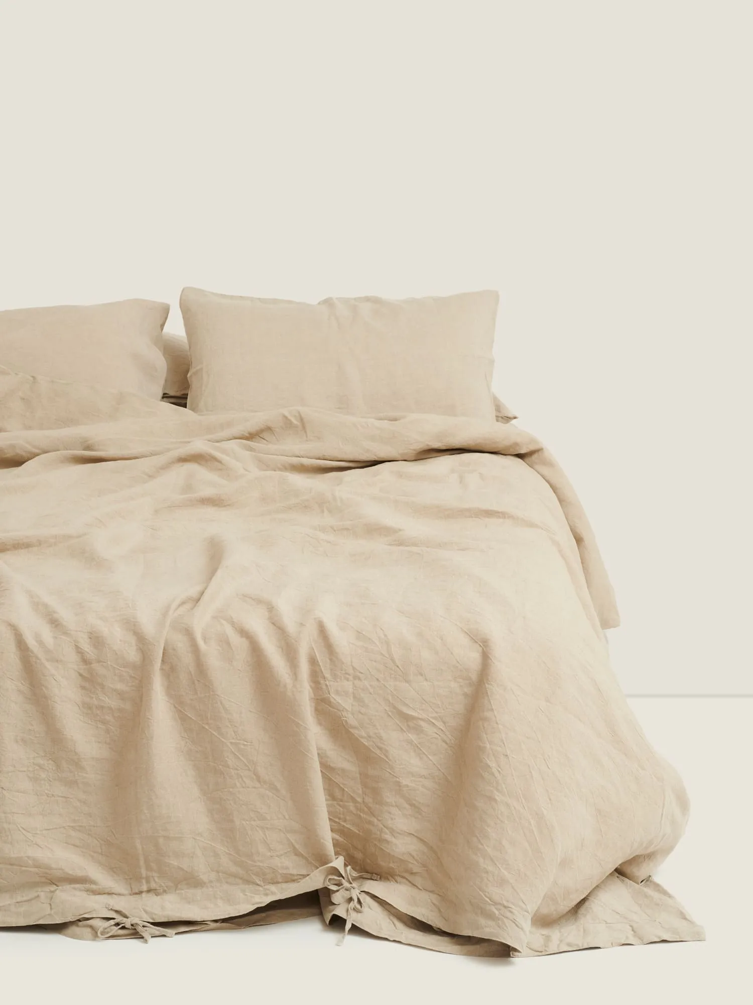 100% Linen Duvet Set in Natural