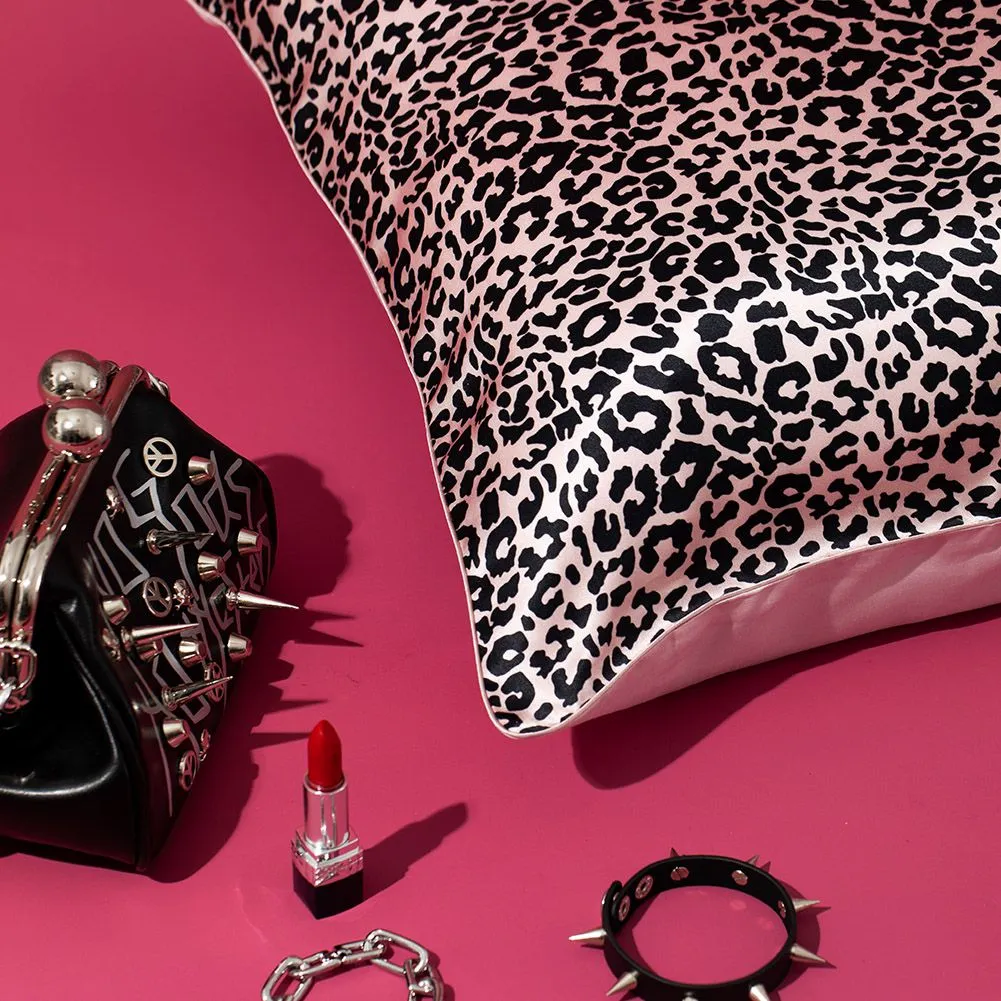 19 Momme Leopard Silk Pillowcase