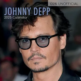 2025 Johnny Depp Wall Calendar