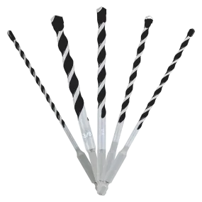 5 pc Multi-Material Carbide Tipped Hammer Drill Bit Set (5-Piece)