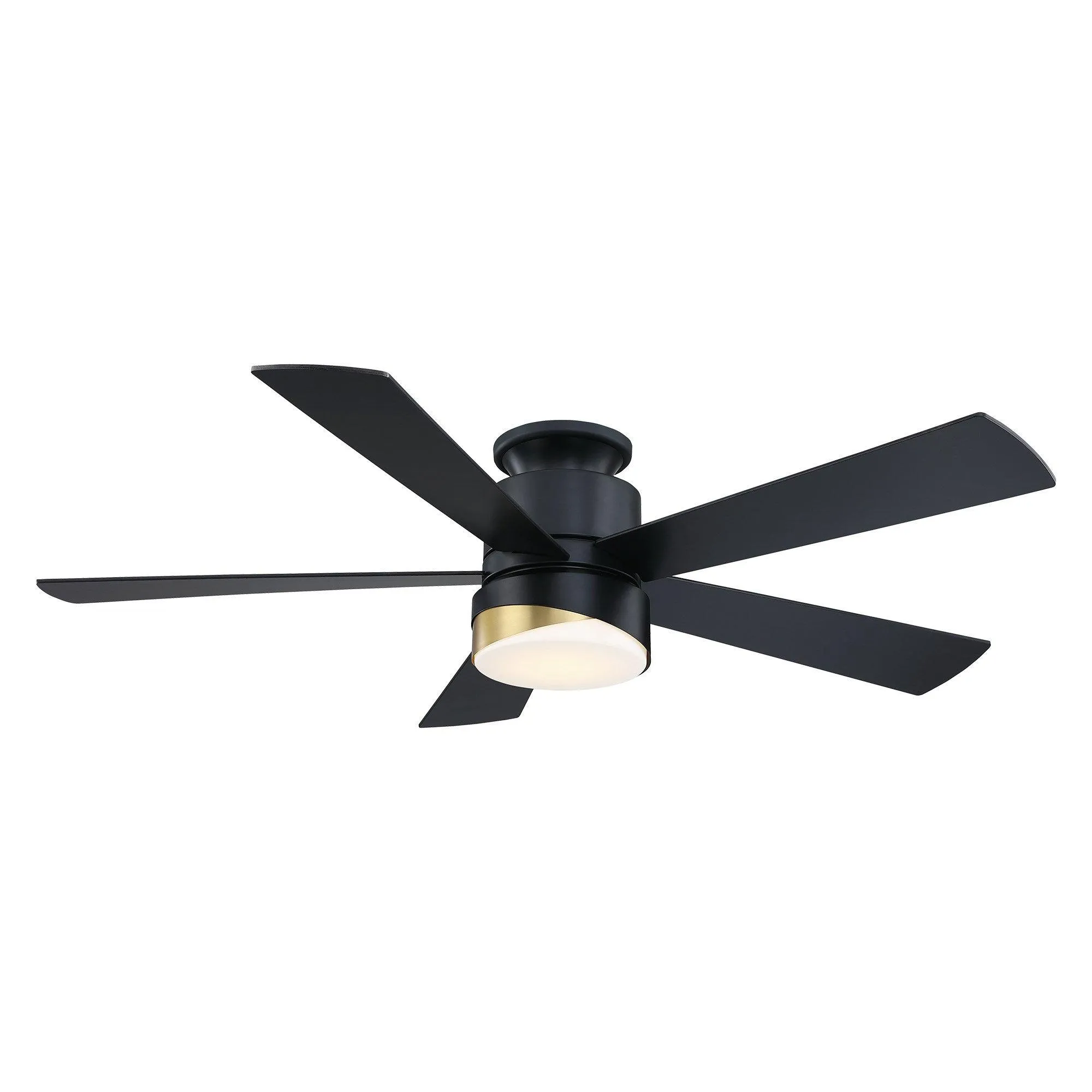 52" Flush Mount Smart Fan with LED Light