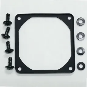 70mm Black Anti-Vibration Soft Silicone Fan Gasket with Mounting Hardware