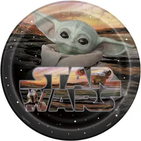 9" Star Wars Mandalorian The Child Plates (8ct)