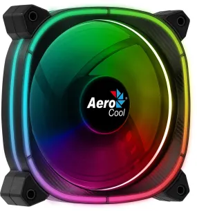 Aerocool ASTRO12 PC Fan 12cm LED RGB Antivibration 6 Pins Black