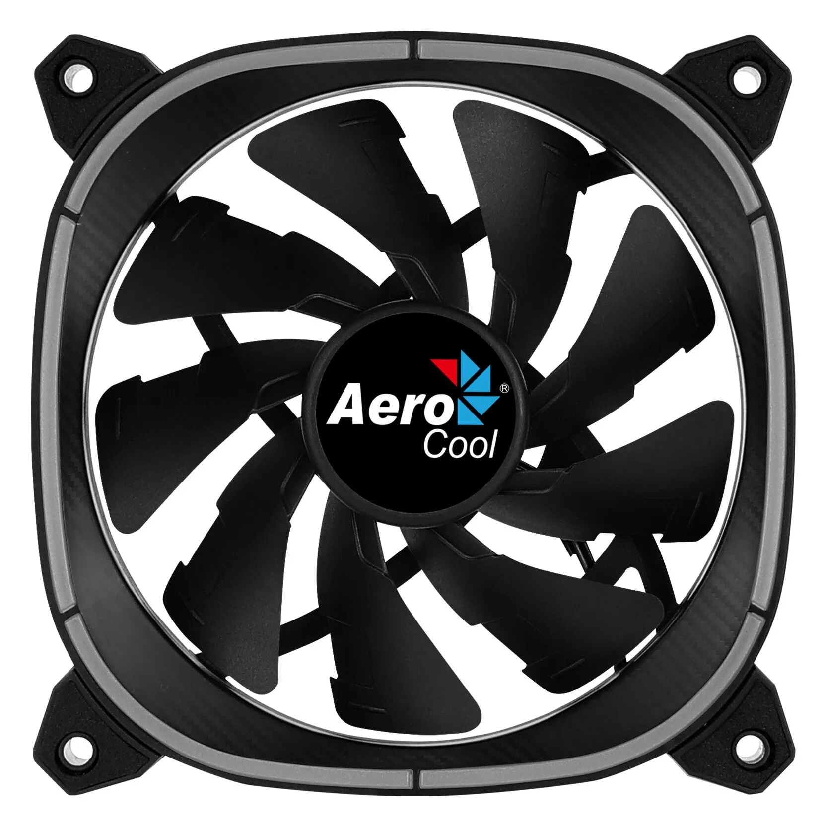 Aerocool ASTRO12 PC Fan 12cm LED RGB Antivibration 6 Pins Black