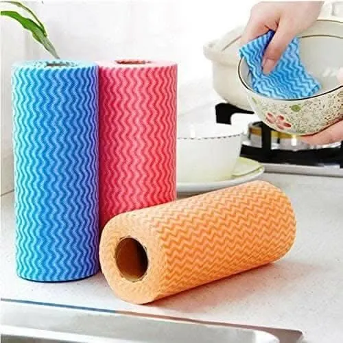 Agrashri Enterprises Reusable Kitchen Towel Roll (Pack of 3)