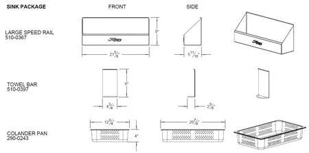 Alfresco 30-Inch Stainless Steel Preparation Package for Sink