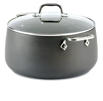 All-Clad, E7855264, HA1, Hard Anodized Nonstick 8 Qt. Stockpot