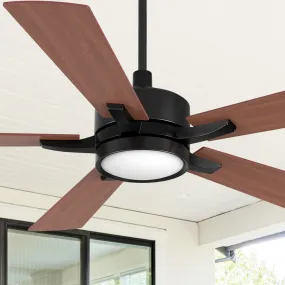 Apex Smart Ceiling Fan with LED Light and Remote Outdoor/Indoor 56"