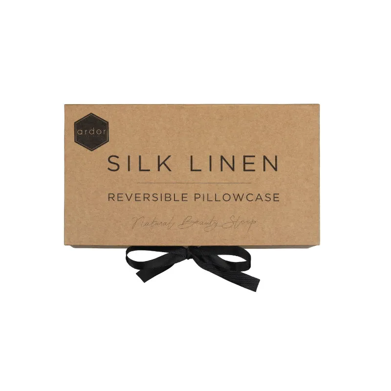 Ardor Silk Linen Reversible Pillowcase