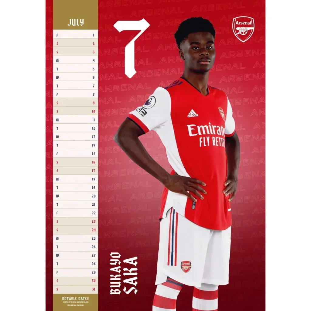 Arsenal 2022 Official Calendar