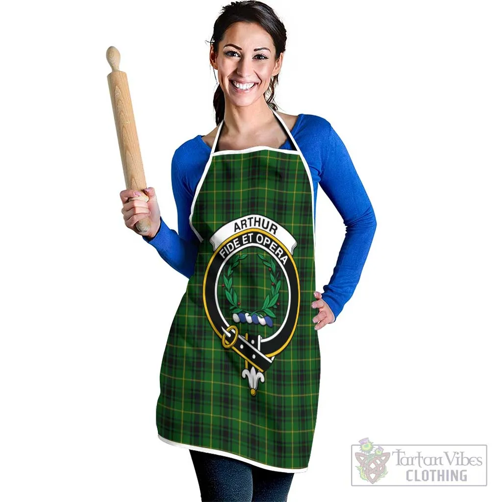 Arthur Tartan Apron with Family Crest