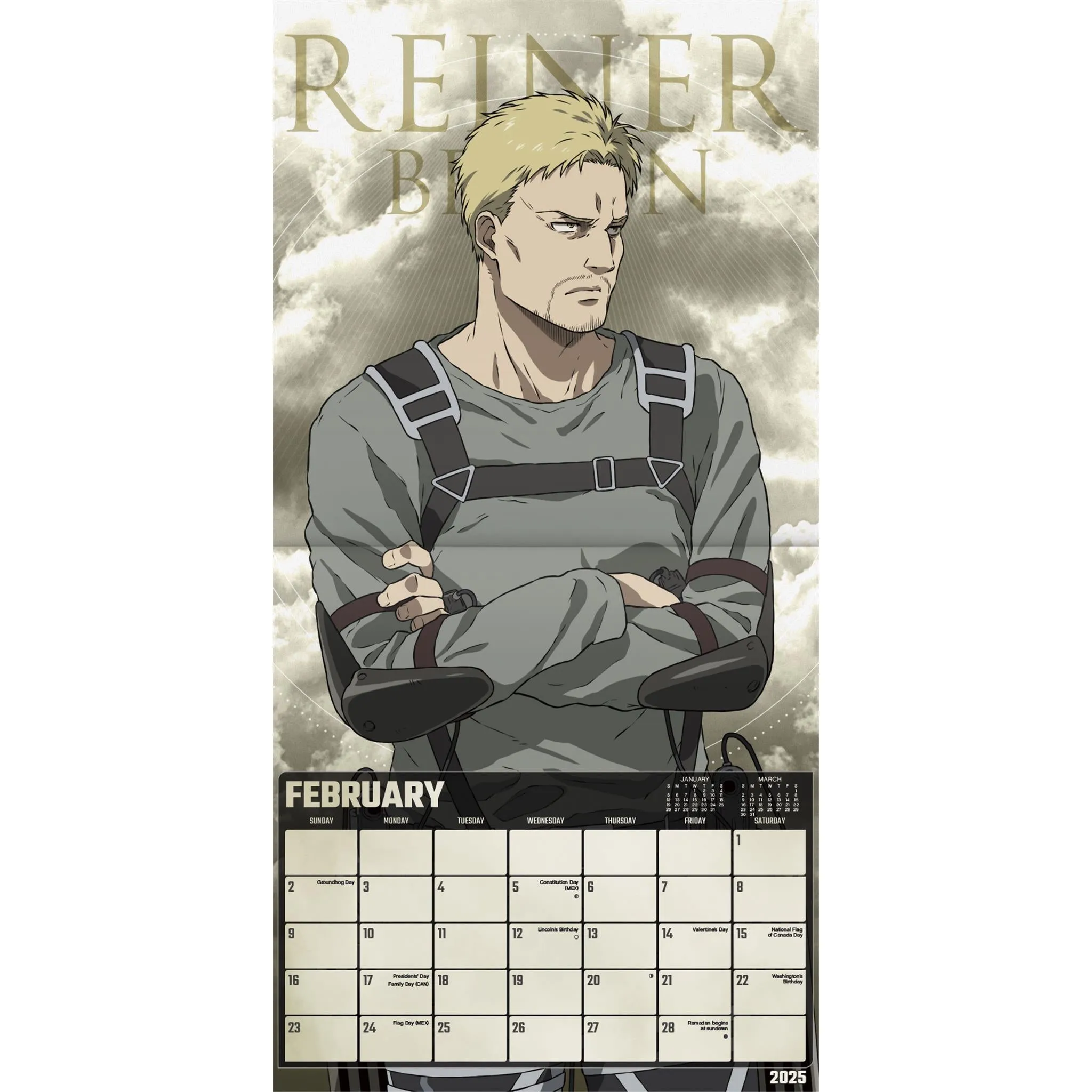 Attack On Titan Wall 2025 Calendar