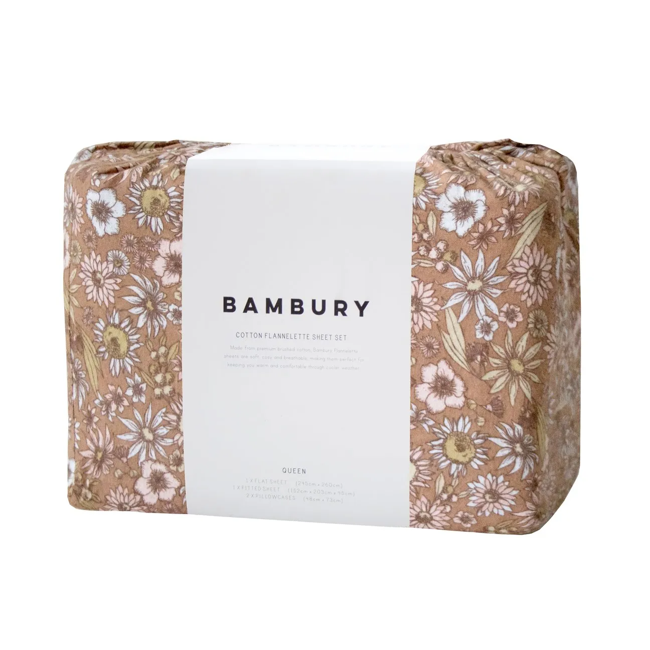 Bambury - Marguerite Flannelette Sheet Set