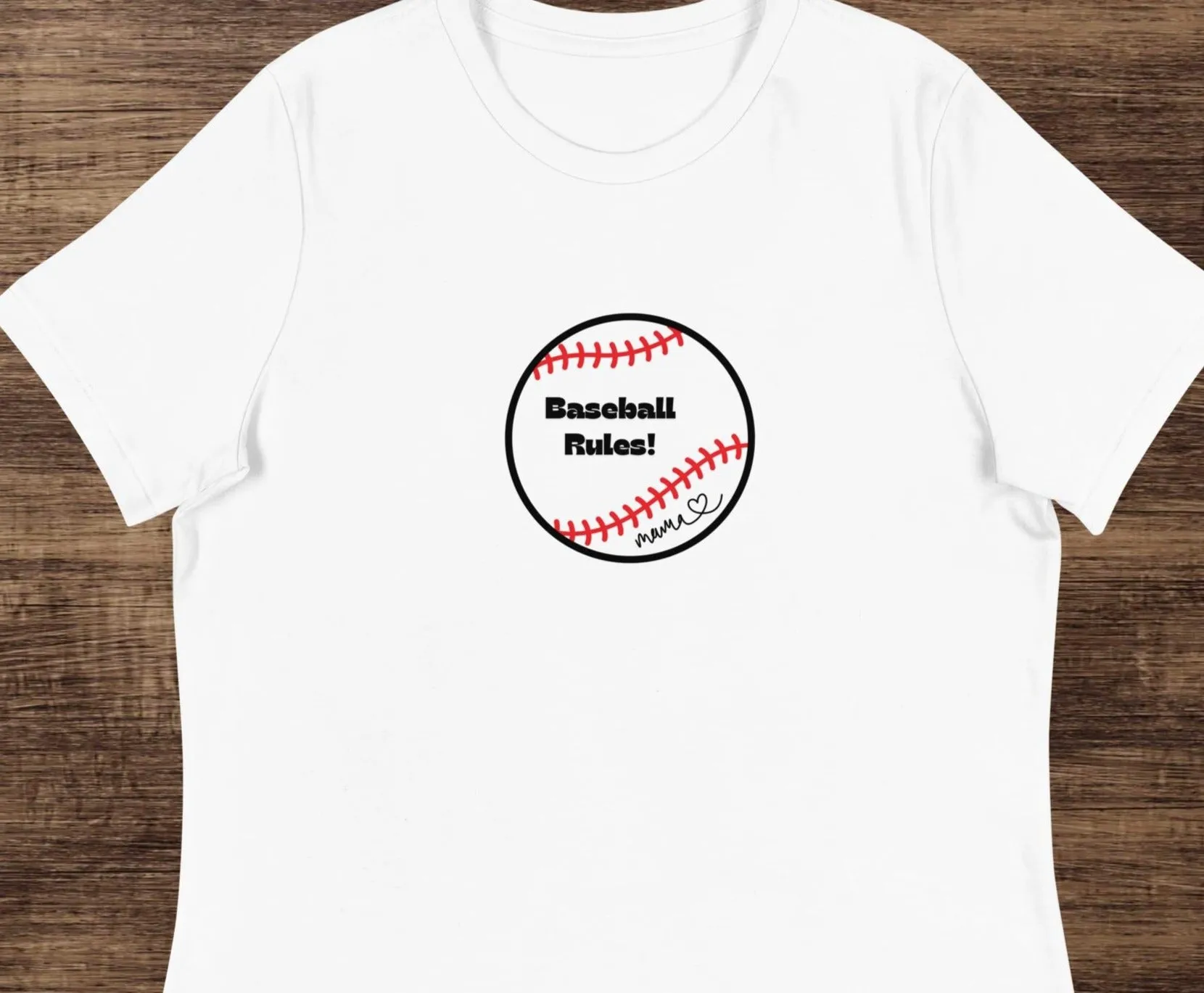 Baseball Rules Mama Tee