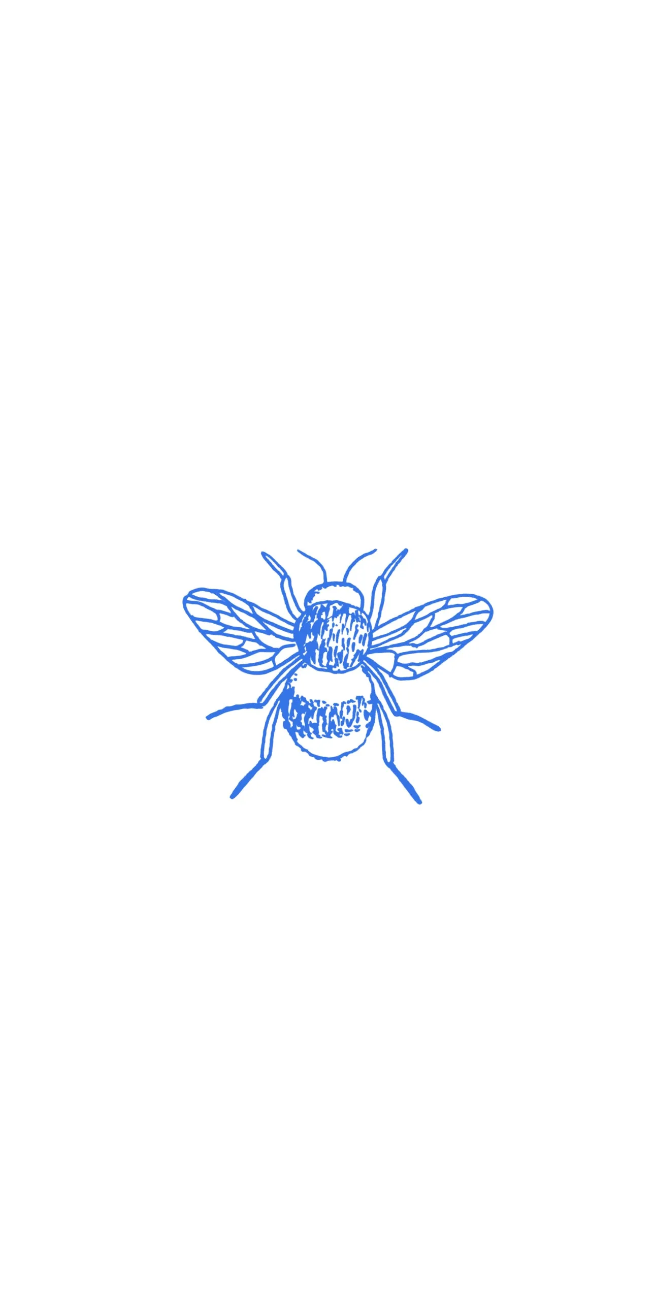 Bee Cobalt - Printed Guest Towel