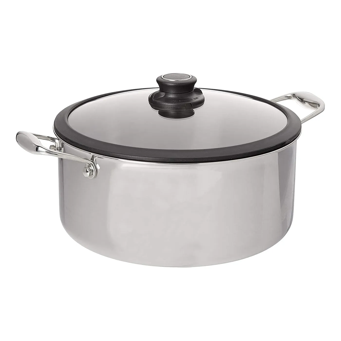 Black Cube 7 1/2 Qt. Stockpot w/Lid