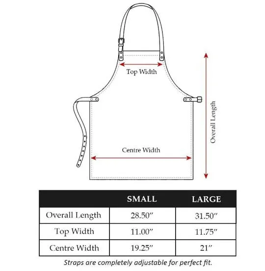 Black Leather Workshop Apron - Versatile Convenience