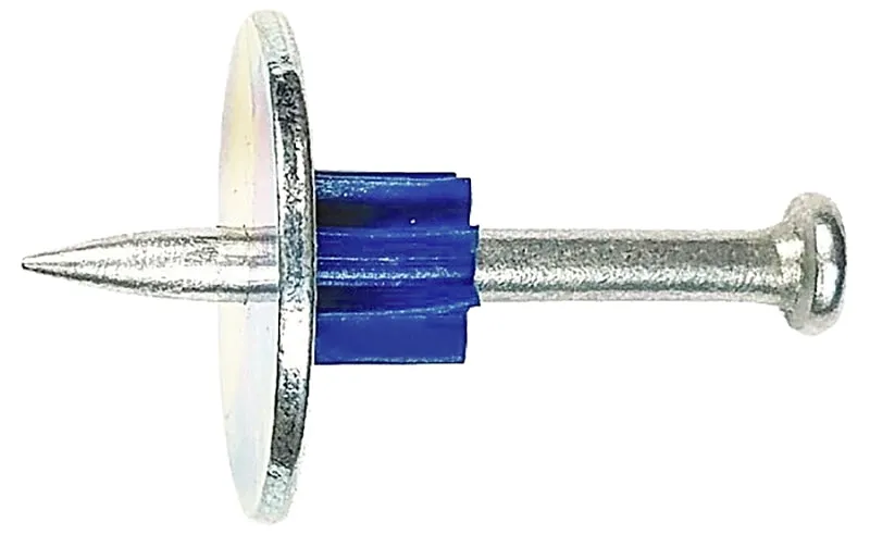 Blue Point Fasteners PDW25-76F10 Drive Pin with Metal Round Washer, 0.14 in Dia Shank, 3 in L :BX100: QUANTITY: 1