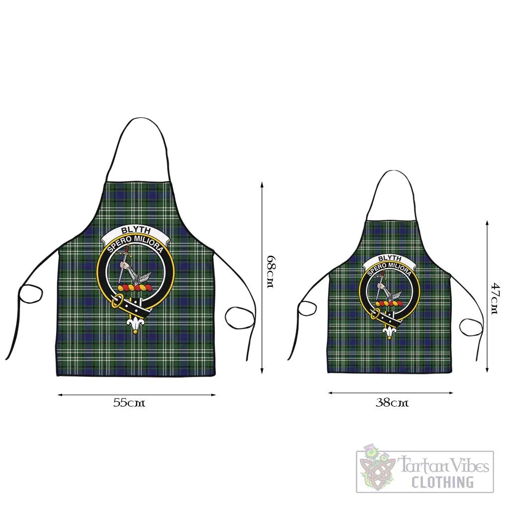 Blyth Tartan Apron with Family Crest