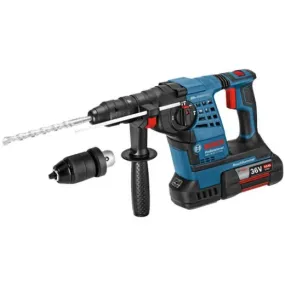 Bosch Cordless Rotary Hammer, 30mm, 3-mode, 36.0V, 4.0Ah, 3.2J, VSR, Li-ion, Heavy Duty, Multi-features, , Ex. Battery