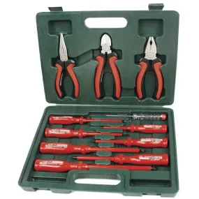 Brüder Mannesmann 11 Piece VDE Screwdriver and Pliers Set 11240