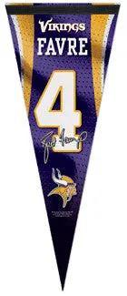 Brett Favre "Vikings Jersey" Premium Felt Pennant - Wincraft 2009