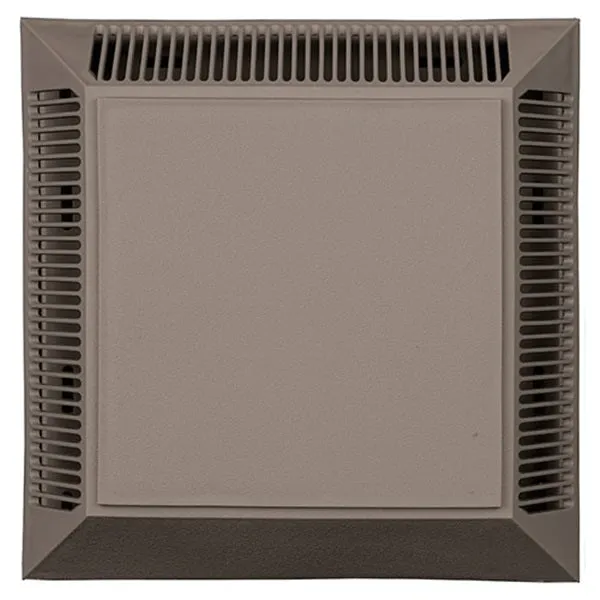 BUILDERS EDGE 140057575001 Intake/Exhaust Vent, 7-1/2 in OAL, 7-1/2 in OAW, 12 sq-in Net Free Ventilating Area