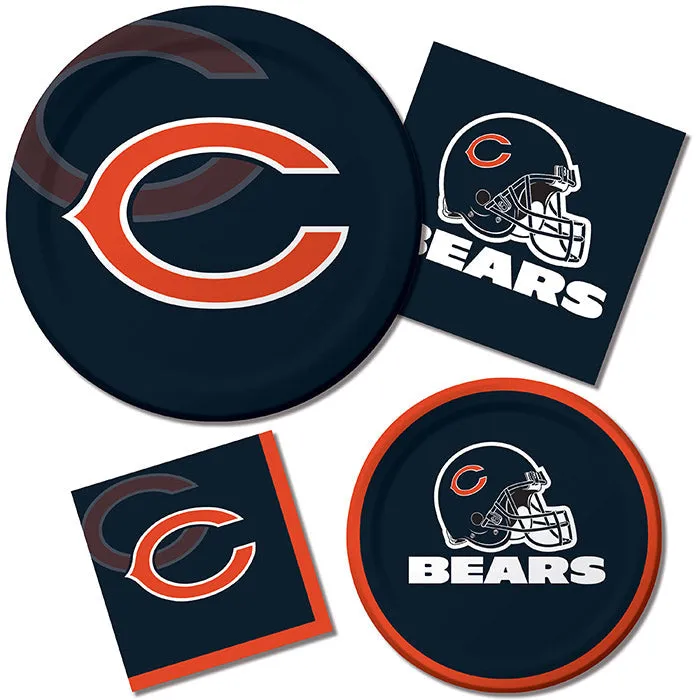 Bulk Chicago Bears Paper Dinner Plates (96 per Case)