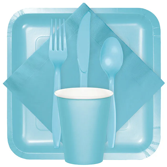 Bulk Pastel Blue 2 Ply Dinner Napkins (600 per Case)