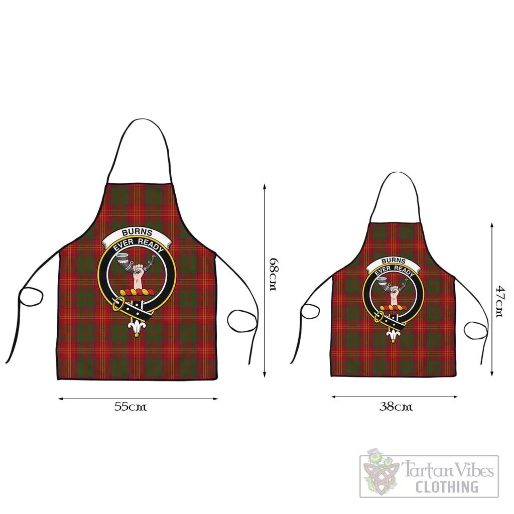 Burns Tartan Apron with Family Crest