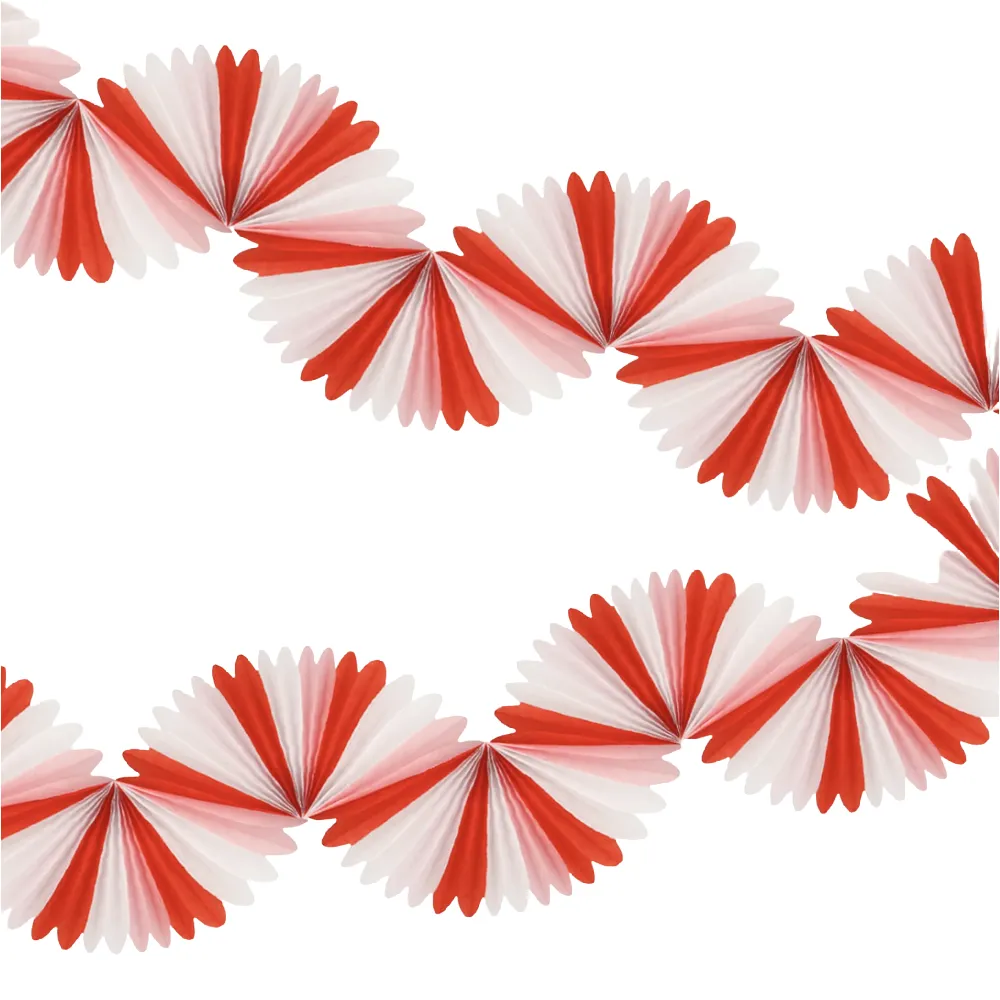 Candy Stripe Honeycomb Garland