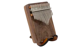 CEGA 21-KEY BOX KALIMBA 21CKW00-XC, STAND&CASE - Natural Rosewood Finish with pattern