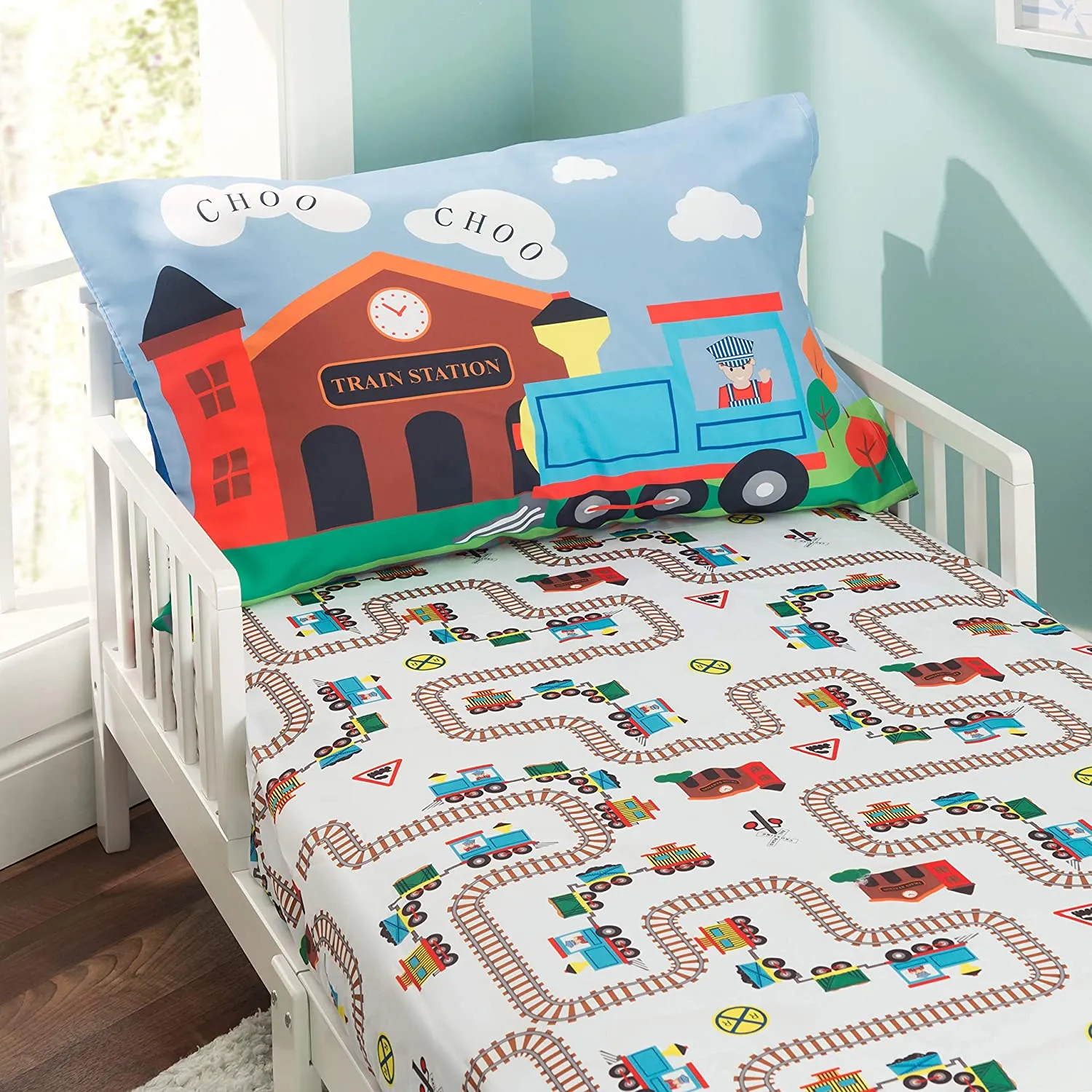 Choo Choo Train 3-Piece Toddler Sheet Set