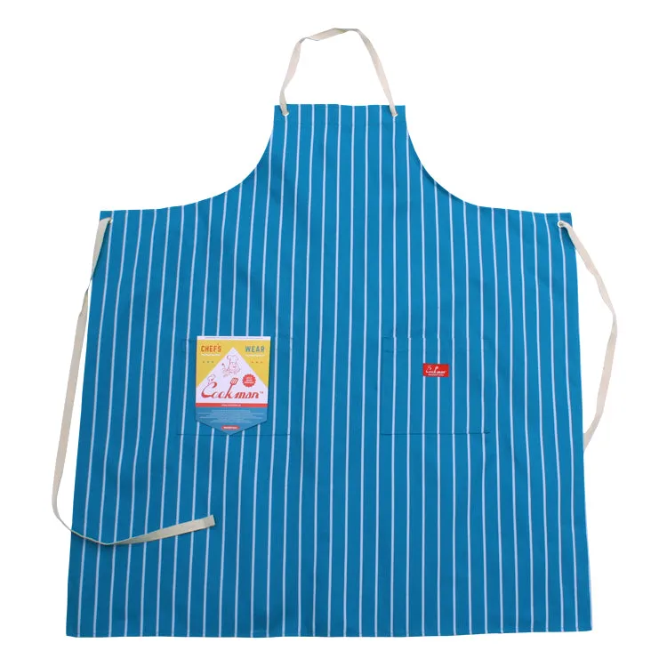 Cookman Long Apron - Stripe : Light Blue