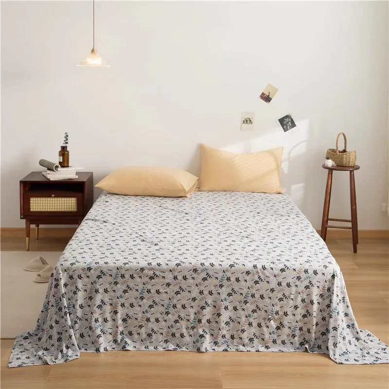 Cotton Floral Bed Sheets