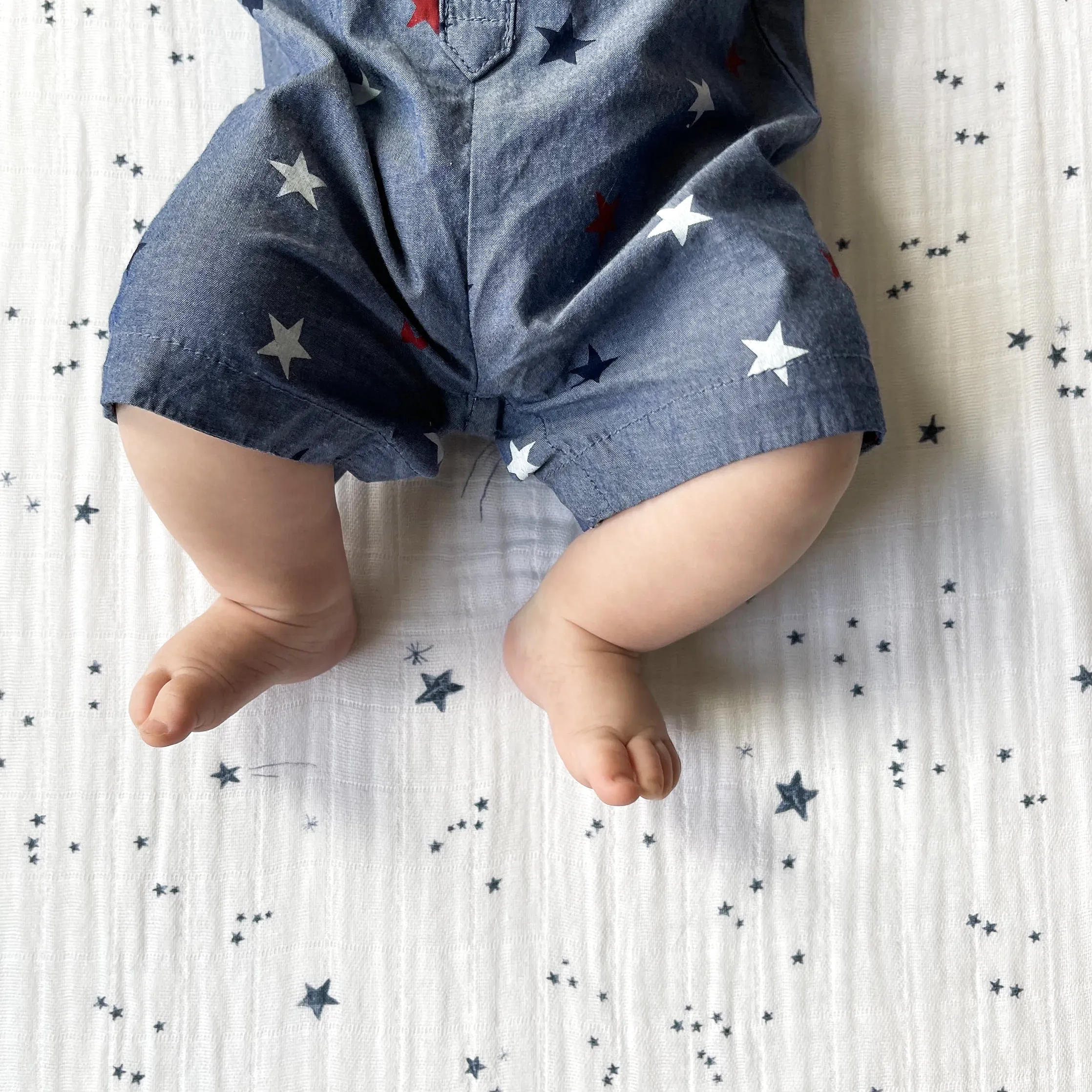 Cotton Muslin Crib Sheet - Shooting Stars