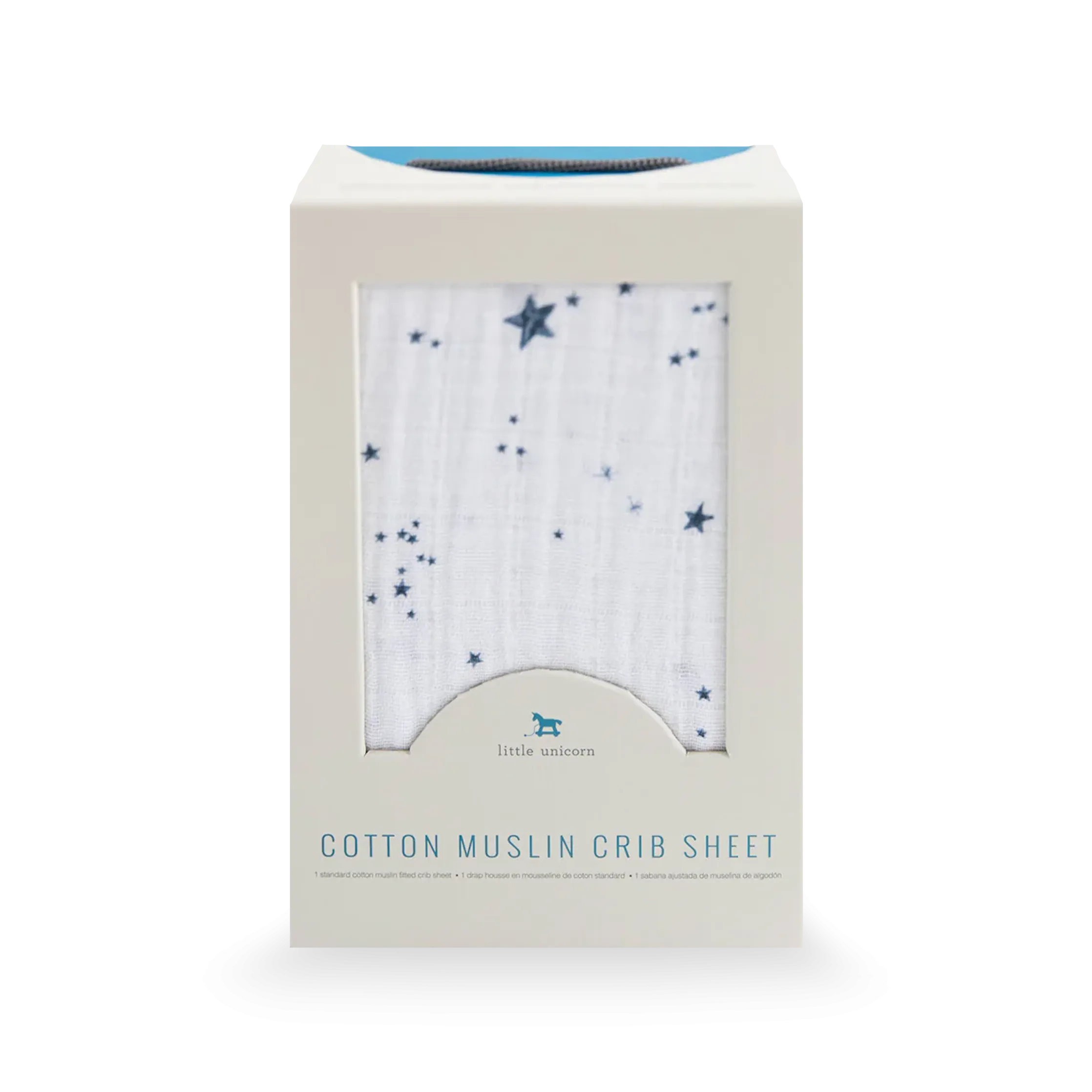 Cotton Muslin Crib Sheet - Shooting Stars