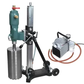 CS Unitec 12" Pneumatic Core Drill with Stand & Vacuum Pump