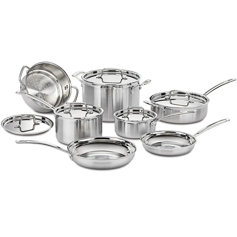 Cuisinart MultiClad Pro 12 Piece Tri-Ply Cookware Set