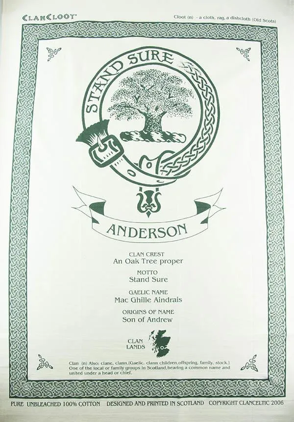 Cunningham Clan Tea Towel