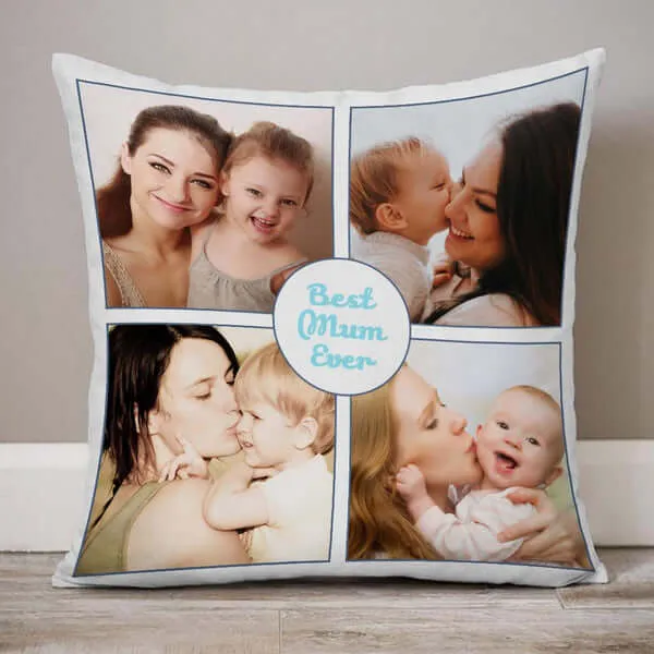 Custom Collage Photo Pillow Personalized Cushion Pillowcase with Picture