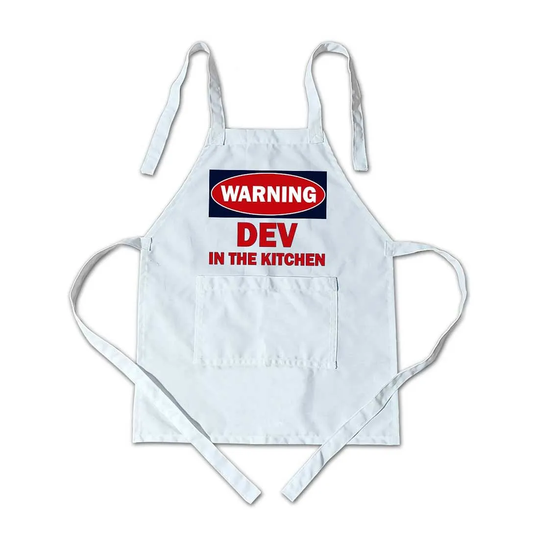 Customized Apron for your Kids - Warning