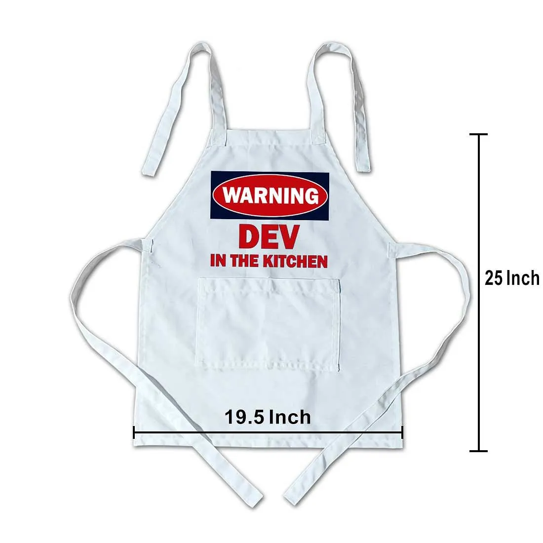 Customized Apron for your Kids - Warning