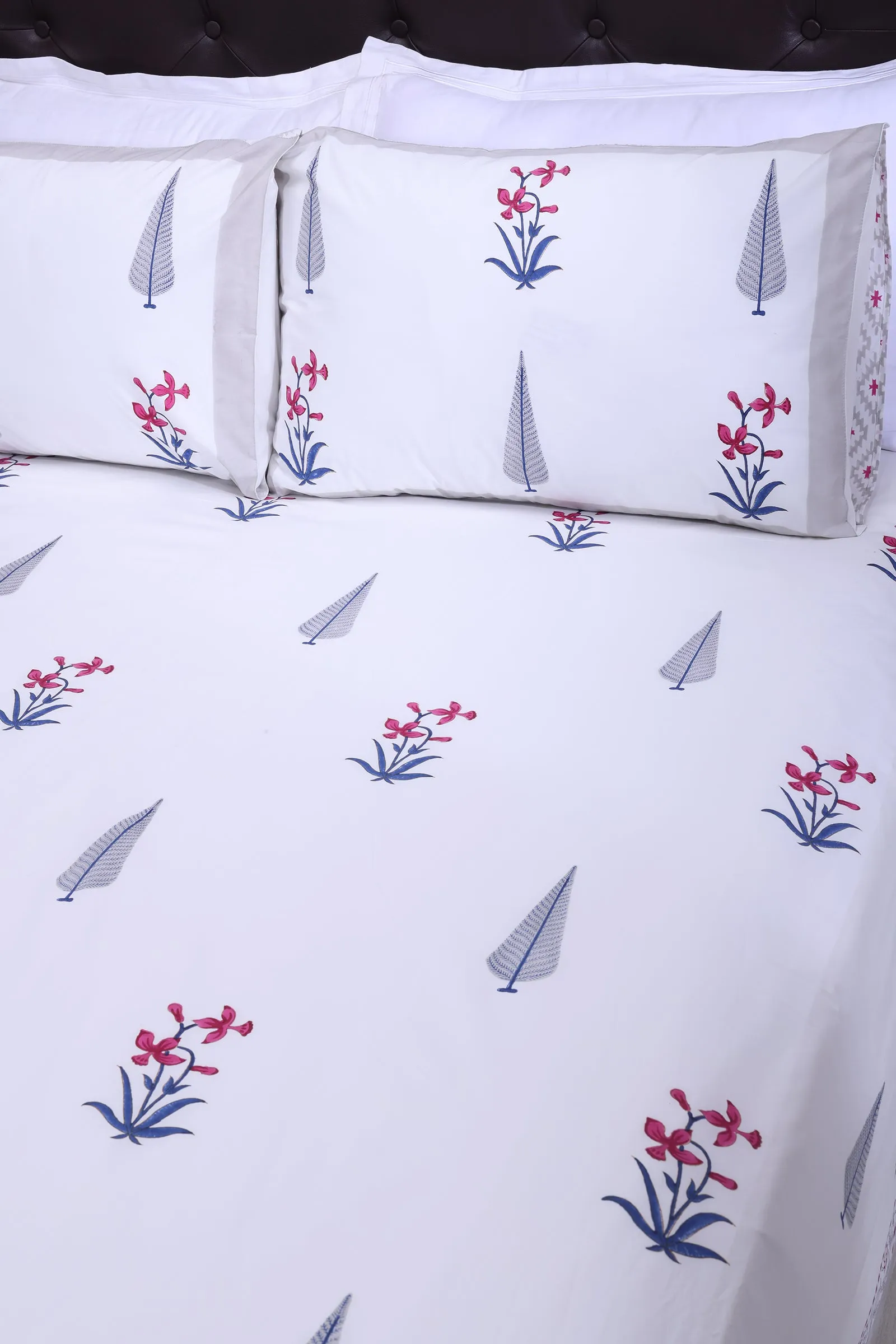 Cypress Fiza Grey Cotton Percale Bedsheet