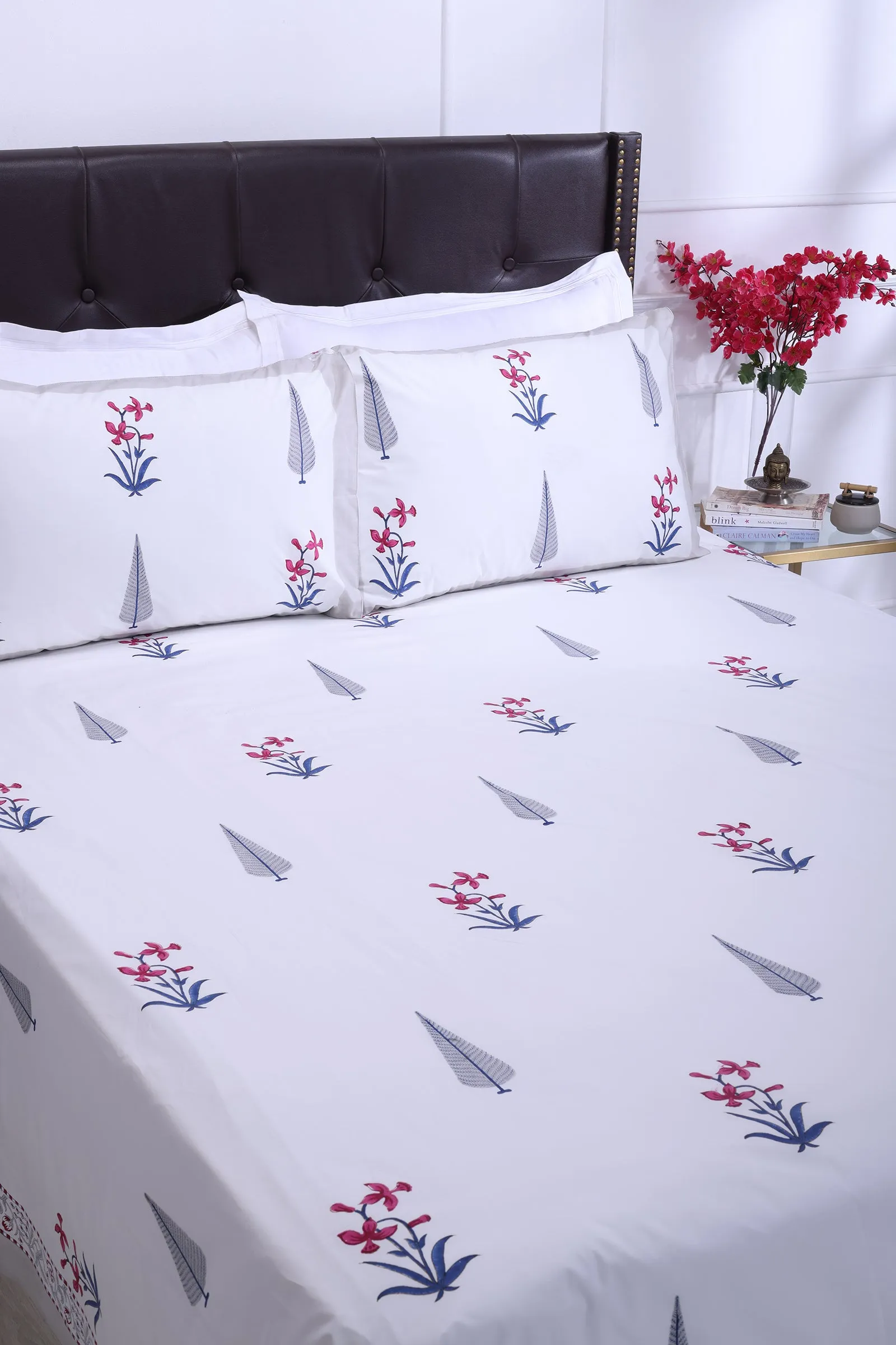 Cypress Fiza Grey Cotton Percale Bedsheet