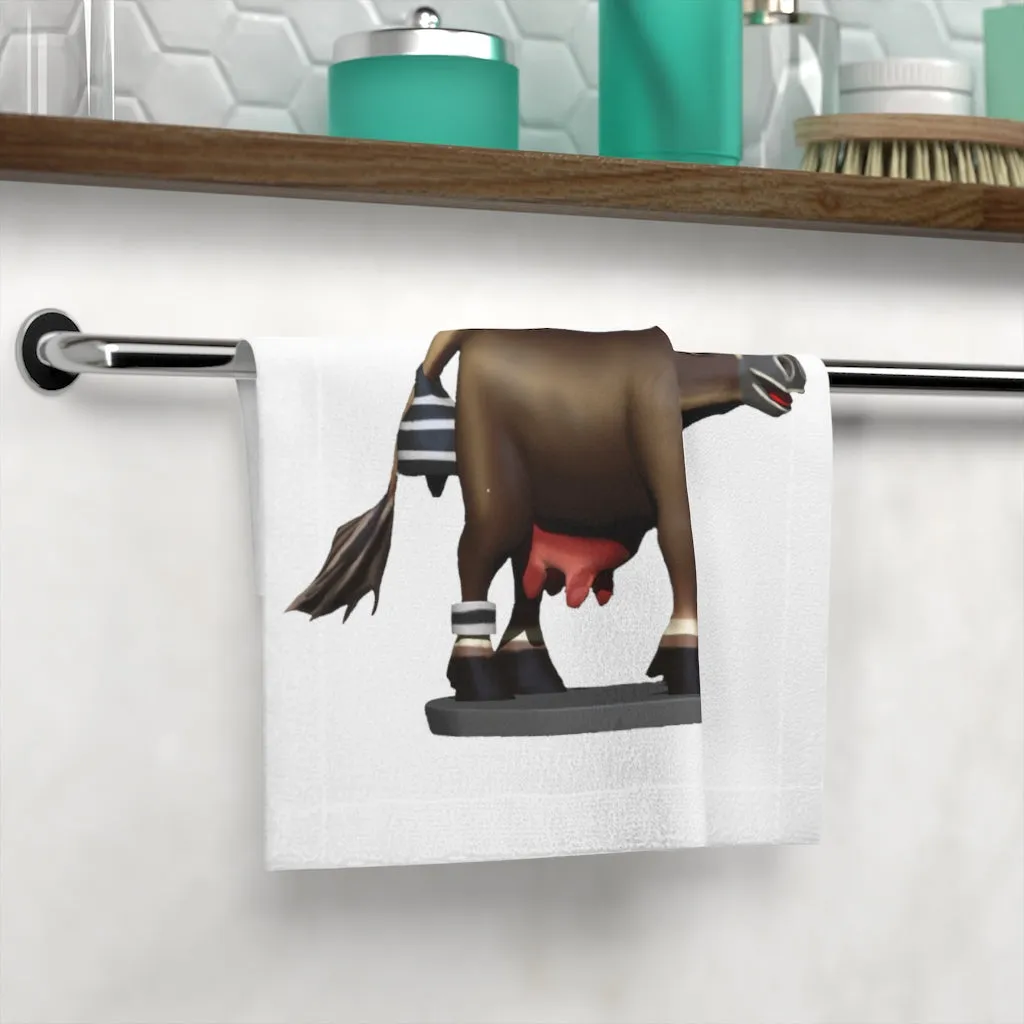 Dark Brown Cow Face Towel